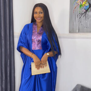 Zikora Blue Luxe Dress